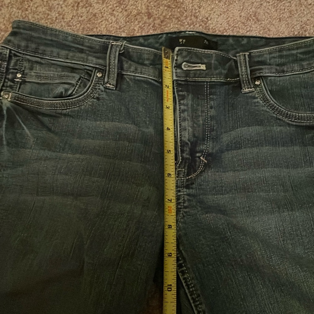 White House Black Market  Pedal Pusher Blue Denim Jeans - Picture 5 of 8